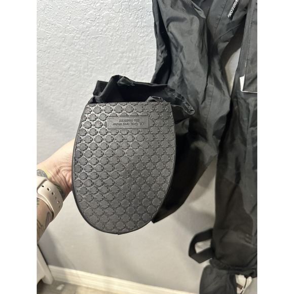 Harley Davidson Mens PVC Rain Pants Boot Covers Black Reflective Sz S - Picture 3 of 9